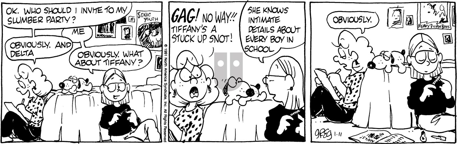 Luann - Friday January 11, 1991 Comic Strip