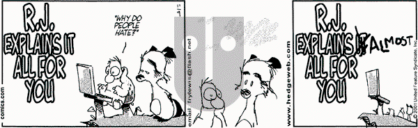 Over the Hedge on Friday November 9, 2001 Comic Strip