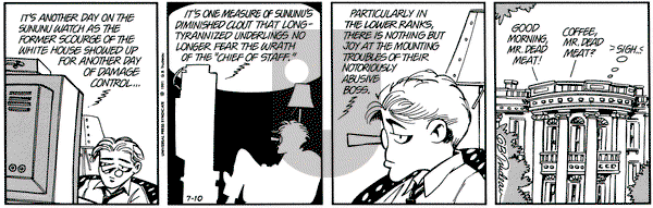 Doonesbury on Wednesday July 10, 1991 Comic Strip