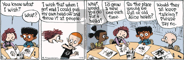 Cul de Sac on Thursday November 16, 2017 Comic Strip