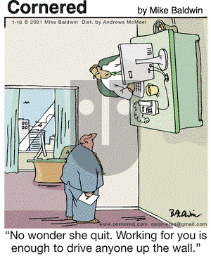 Cornered on Monday January 18, 2021 Comic Strip