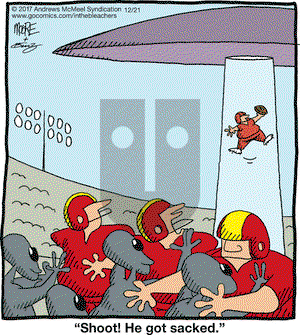 In the Bleachers - Thursday December 21, 2017 Comic Strip