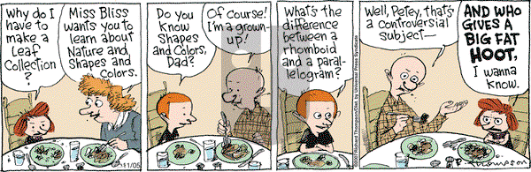 Cul de Sac on Monday November 5, 2007 Comic Strip