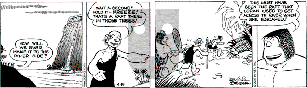 Alley Oop on Monday April 15, 2002 Comic Strip