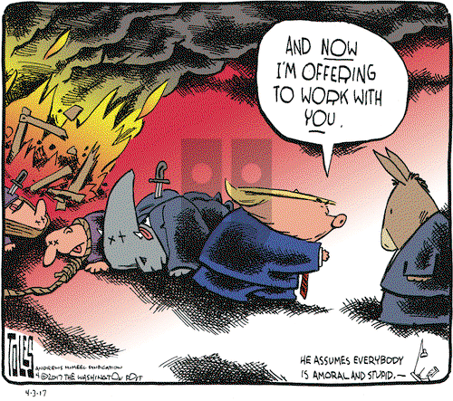 Tom Toles on Monday April 3, 2017 Comic Strip