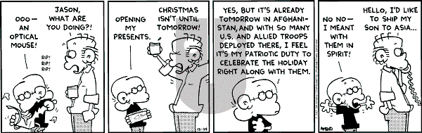 FoxTrot on Monday December 24, 2001 Comic Strip