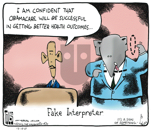 Tom Toles on Friday December 13, 2013 Comic Strip
