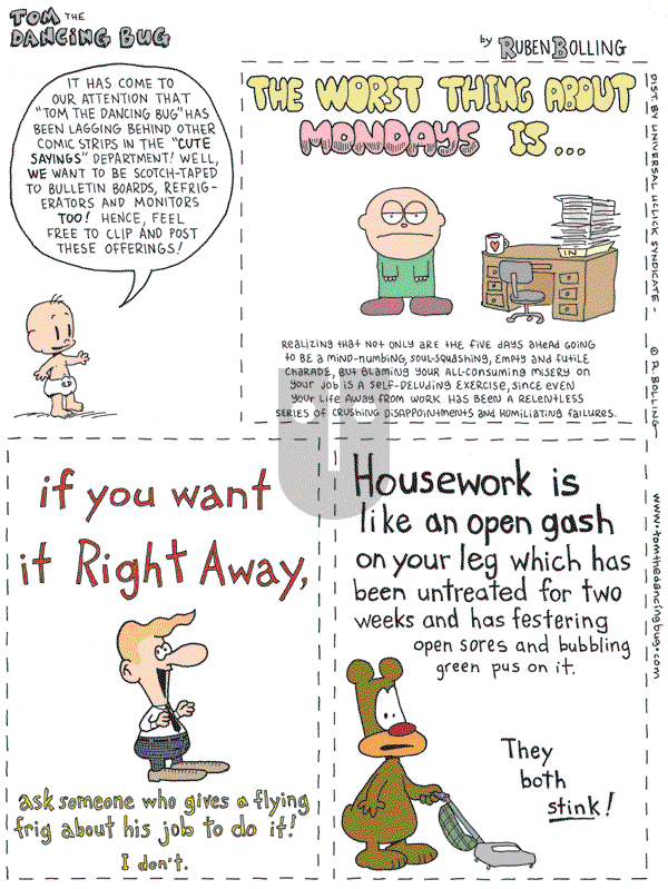 Tom the Dancing Bug on Saturday February 13, 2010 Comic Strip