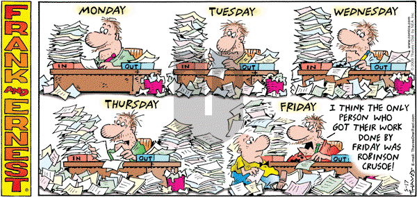 Frank and Ernest on Sunday May 17, 2009 Comic Strip