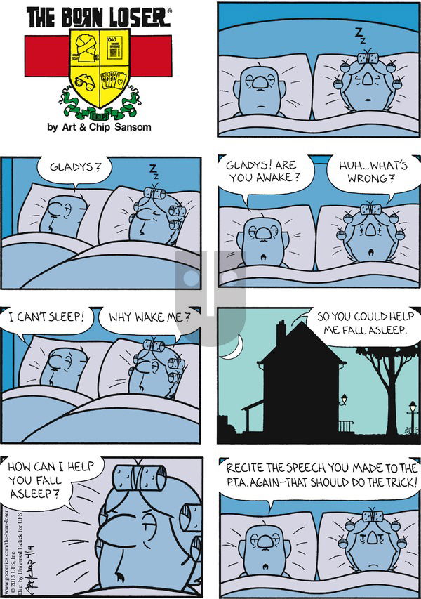 The Born Loser on Sunday April 14, 2013 Comic Strip