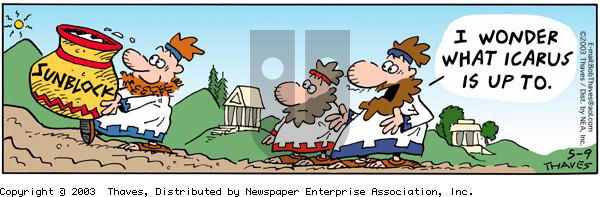 Frank and Ernest - Friday May 9, 2003 Comic Strip