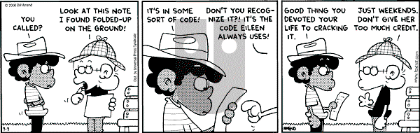 FoxTrot on Friday July 7, 2000 Comic Strip