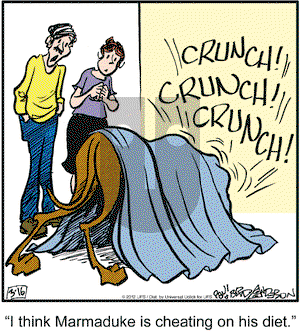 Marmaduke on Friday March 16, 2012 Comic Strip