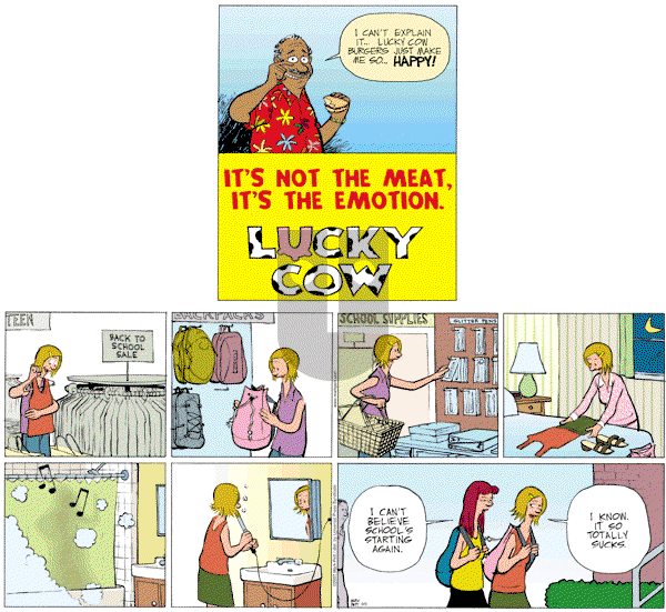 Lucky Cow on Sunday September 9, 2007 Comic Strip