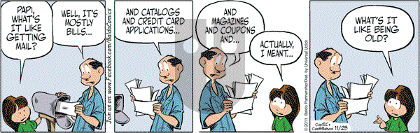 Baldo on Friday November 25, 2011 Comic Strip