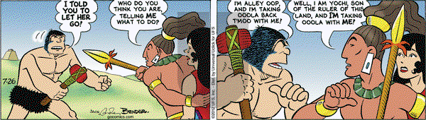 Alley Oop - Thursday July 26, 2012 Comic Strip