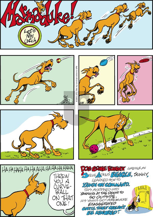 Marmaduke on Sunday June 28, 2015 Comic Strip