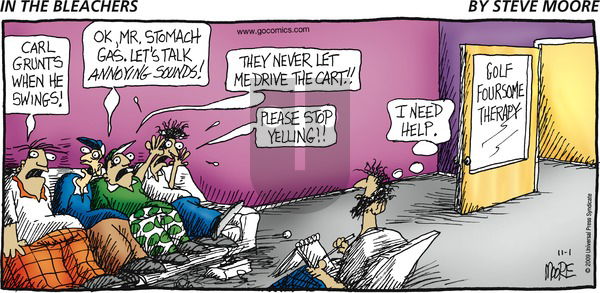In the Bleachers on Sunday November 1, 2009 Comic Strip