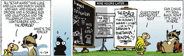 Over the Hedge on Thursday April 30, 2015 Comic Strip