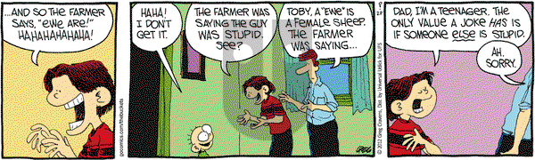 The Buckets on Thursday August 23, 2012 Comic Strip