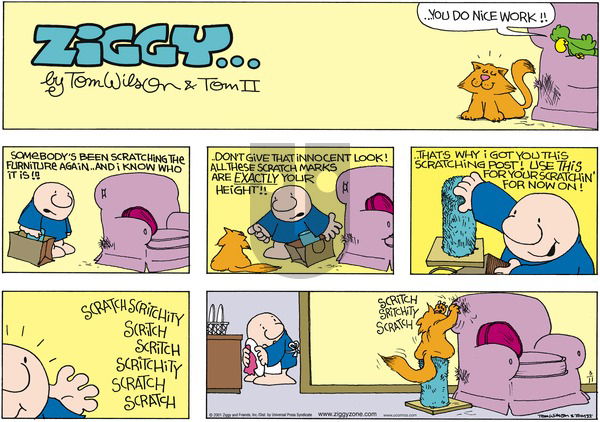 Ziggy on Sunday March 11, 2001 Comic Strip