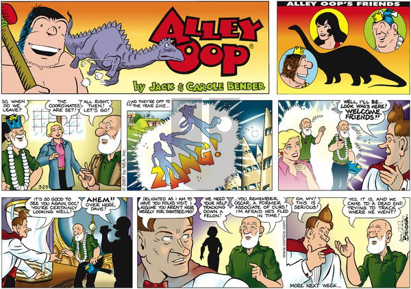 Alley Oop on Sunday March 25, 2007 Comic Strip