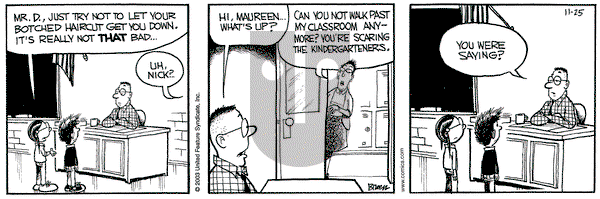 Grand Avenue on Tuesday November 25, 2003 Comic Strip