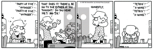 FoxTrot on Wednesday February 26, 1997 Comic Strip