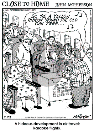 Close to Home on Tuesday April 23, 1996 Comic Strip