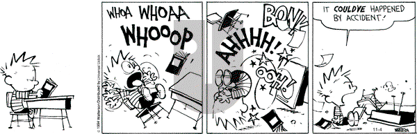 Calvin and Hobbes on Tuesday November 4, 2014 Comic Strip