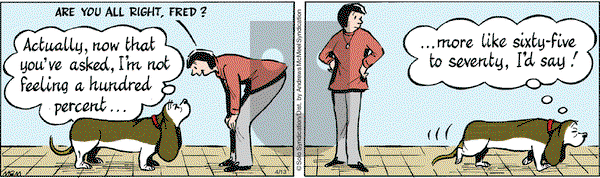 Fred Basset on Friday April 13, 2018 Comic Strip