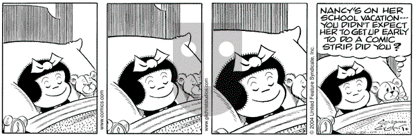 Nancy on Tuesday December 28, 2004 Comic Strip