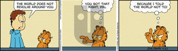 Garfield on Monday April 22, 2013 Comic Strip