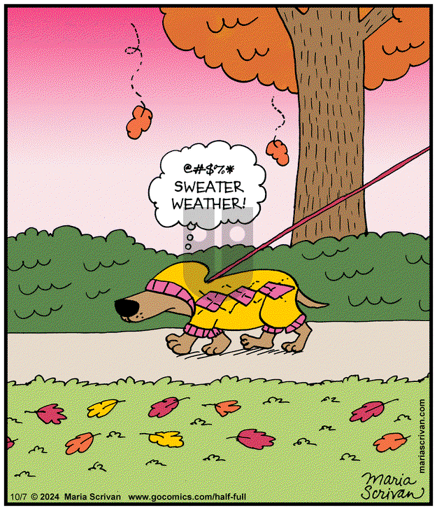Half Full - Monday October 7, 2024 Comic Strip