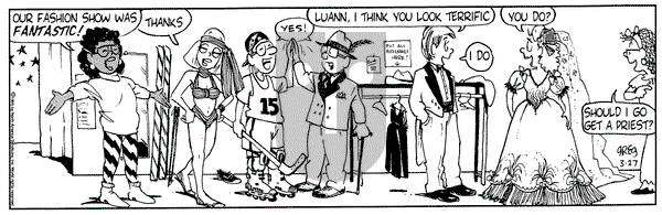 Luann on Monday March 27, 1995 Comic Strip