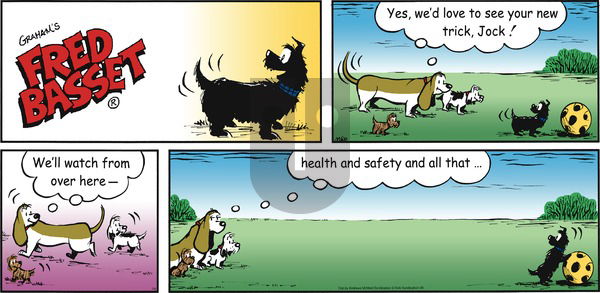 Fred Basset on Sunday July 9, 2017 Comic Strip