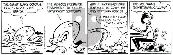 Calvin and Hobbes on Wednesday June 12, 1991 Comic Strip
