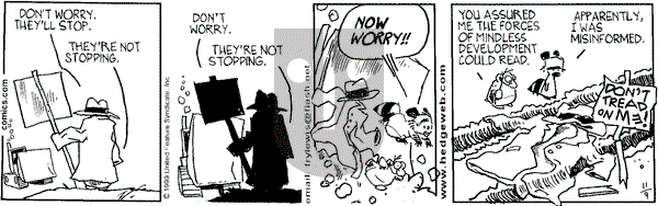 Over the Hedge on Tuesday November 9, 1999 Comic Strip