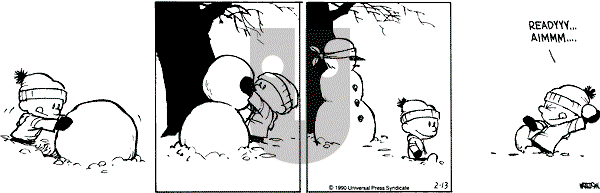 Calvin and Hobbes - Tuesday February 13, 1990 Comic Strip