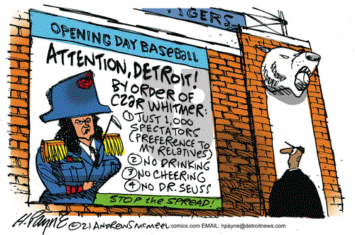 Henry Payne on Tuesday March 16, 2021 Comic Strip