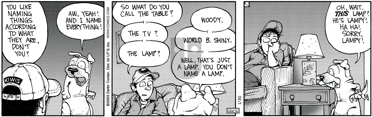 Get Fuzzy - Thursday January 30, 2003 Comic Strip