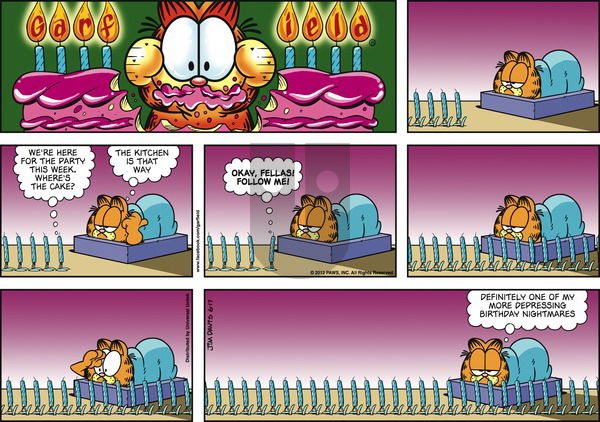 Garfield - Sunday June 17, 2012 Comic Strip