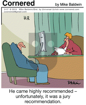 Cornered on Tuesday February 17, 2015 Comic Strip