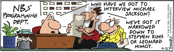 Frank and Ernest on Monday April 21, 2003 Comic Strip