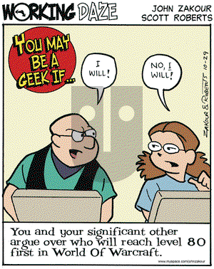 Working Daze on Wednesday October 29, 2008 Comic Strip