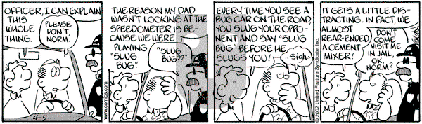 Drabble on Friday April 5, 2002 Comic Strip