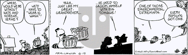 Over the Hedge on Saturday June 15, 1996 Comic Strip