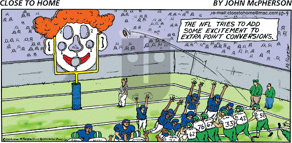 Close to Home on Sunday October 9, 2005 Comic Strip