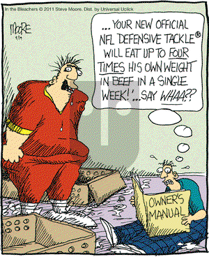 In the Bleachers on Friday August 19, 2011 Comic Strip