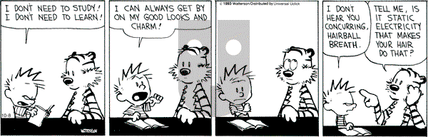 Calvin and Hobbes - Tuesday October 8, 2013 Comic Strip